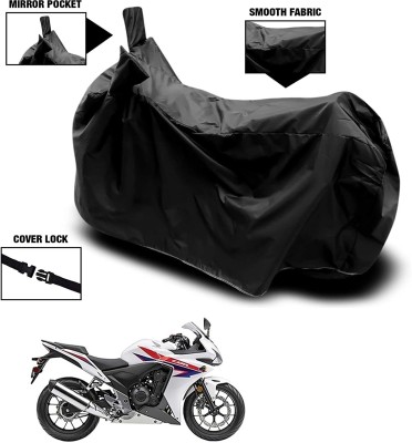 KEDIT Waterproof Two Wheeler Cover for Honda(CB 500, Black)