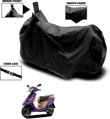 KEDIT Waterproof Two Wheeler Cover for TVS(Scooty Zest 110, Black)