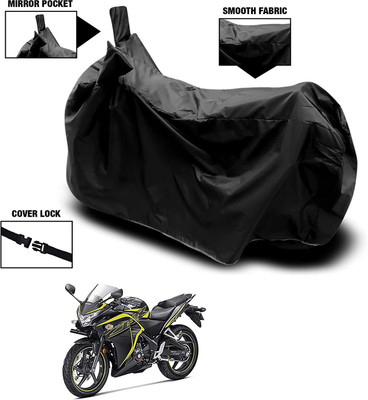 KEDIT Waterproof Two Wheeler Cover for Honda(CBR 250R, Black)