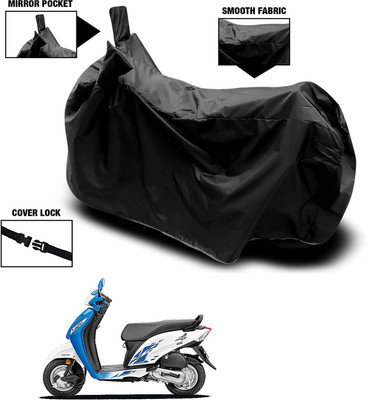 KEDIT Waterproof Two Wheeler Cover for Honda(Activa i, Black)