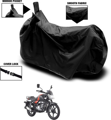 KEDIT Waterproof Two Wheeler Cover for Bajaj(V12, Black)