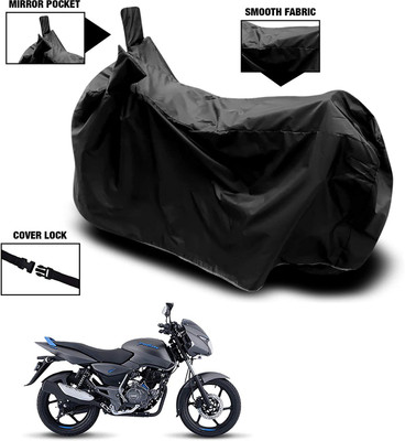 KEDIT Waterproof Two Wheeler Cover for Bajaj(Pulsar 125, Black)