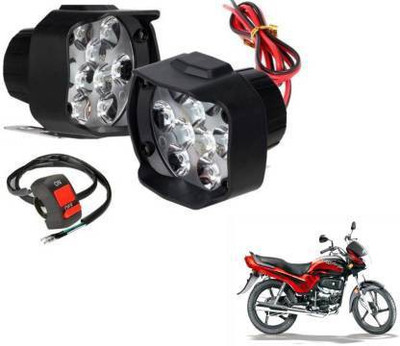 QZ DEVICE LED Fog Light for Hero Passion Plus, Universal For Bike
