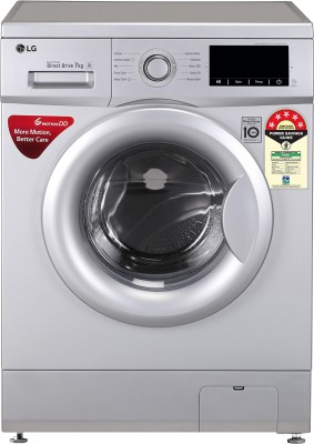 LG 7 kg Fully Automatic Front Load with In-built Heater Silver(FHM1207ADL)