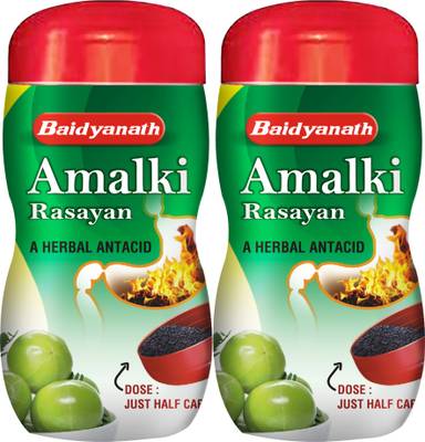 Baidyanath Amalki Rasayan- Herbal Antacid | Helps in reducing Acidic Reflux and balances Acid Secretions |Improves Appetite and Digestion |  (Pack of 2)