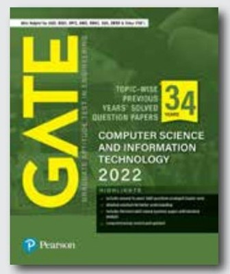 GATE Topic-wise Previous Years' Solved Question Papers Computer Science and Information Technology 2022(Paperback, Pearson)