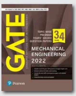 GATE Topic-wise Previous Years' Solved Question Papers Mechanical Engineering 2022(Paperback, Pearson)