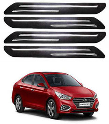 RONISH Silicone Car Bumper Guard(Black, Pack of 4, Hyundai, Verna)