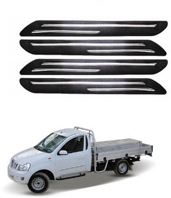 RONISH Silicone Car Bumper Guard(Black, Pack of 4, Mahindra, Universal For Car)