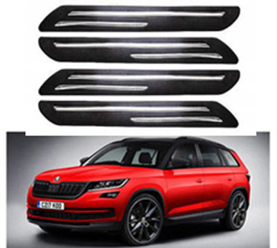 RONISH Silicone Car Bumper Guard(Black, Pack of 4, Skoda, Universal For Car)