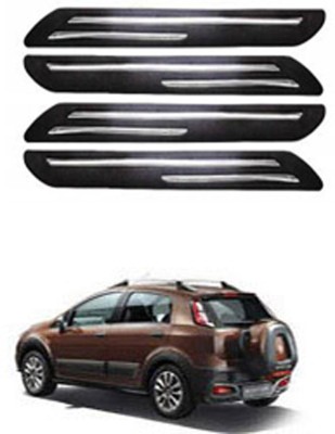 RONISH Silicone Car Bumper Guard(Black, Pack of 4, Fiat, Avventura)