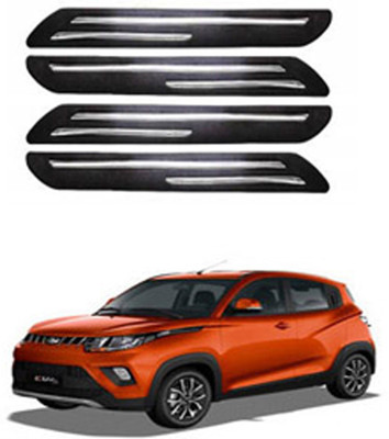 RONISH Silicone Car Bumper Guard(Black, Pack of 4, Mahindra, KUV100)