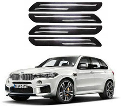 RONISH Silicone Car Bumper Guard(Black, Pack of 4, BMW, Universal For Car)