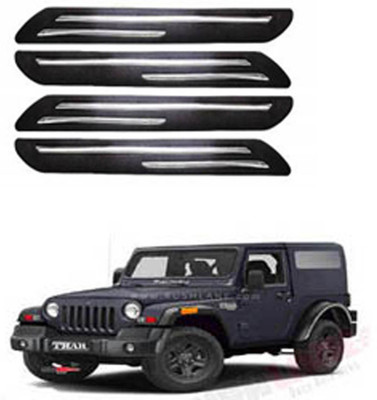 RONISH Silicone Car Bumper Guard(Black, Pack of 4, Mahindra, Thar)