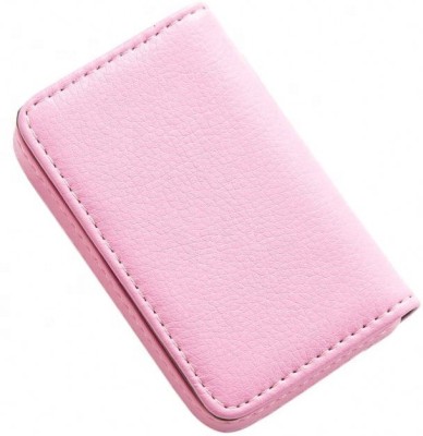StealODeal Multiple Card Capacity Baby Pink Luxury PU Leather Business Case 8...