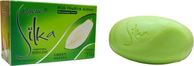 SILKA Imported Green Papaya Face And body whitening Soap(2 x 135 g)