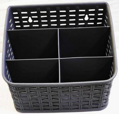 PuthaK Empty Cutlery Holder Case(Black  Holds 30 Pieces)