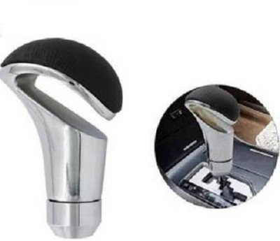 graceride Leatherette, steel Gear Knob(Black, Silver)