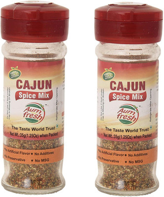 Aum Fresh Pure and Natural Cajun Spice Mix Combo Pack of 2, 70g(70 g)