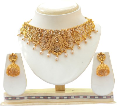 Ethnicking Alloy Gold-plated Gold Jewellery Set(Pack of 1)