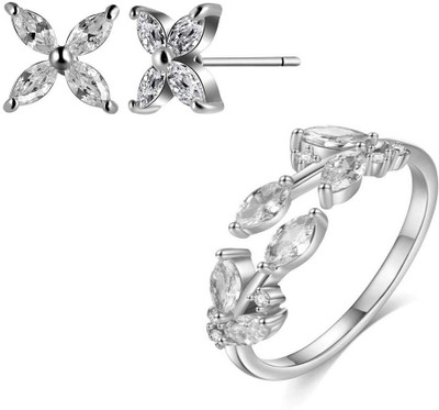 MYKI Stainless Steel Silver Silver Jewellery Set(Pack of 1)