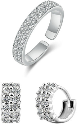 MYKI Stainless Steel Silver Silver Jewellery Set(Pack of 1)