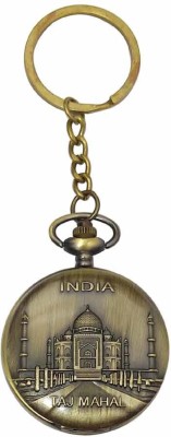 gtrp Embossed Taj Mahal Analogue Pocket Watch Keychain. Key Chain Key Chain