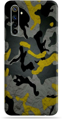 Satisfactory Realme 6 Mobile Skin(Orange-Camouflage Skin With Matte Finish)