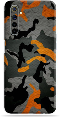 Satisfactory Realme 6 Mobile Skin(Yellow-Camouflage Skin With Matte Finish)