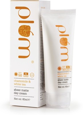 Plum Chamomile & White Tea Sheer Matte Day Cream SPF 50 PA+++| Sunscreen(60 ml)