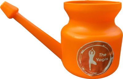 The Yogis Plastic Orange Neti Pot(500 ml)