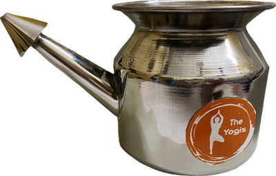 The Yogis Steel Silver Neti Pot(500 ml)