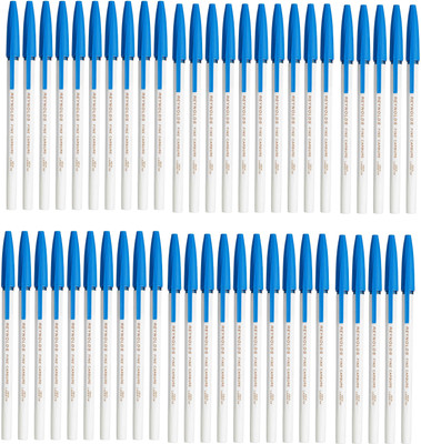 Reynolds 045 Fine Carbure Ball Pen(Pack of 50, Ink Color - Blue)