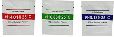 MERRITO MERRITO 3 Pcs Ph Buffer Solution Powder Ph Test Meter Measure Calibration pH Indicators pH Indicators