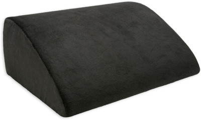 The White Willow Round Bed Wedge Memory Foam Solid Orthopaedic Pillow Pack of 1(Black)