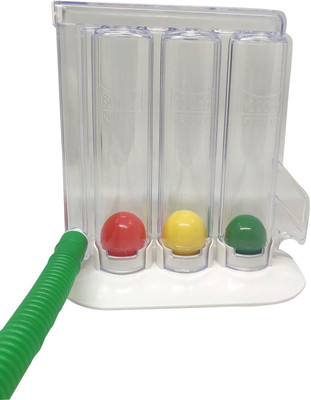 SPIROMETER Respirometer/ 3-Ball Exerciser/ Lung Exerciser 3-Ball Respiratory Exerciser HEALTH Respiratory Exerciser(Pack of 1)