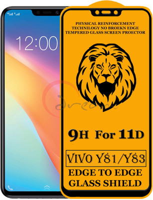 11D Edge To Edge Tempered Glass for Vivo Y81 (Anti-Fingerprint,Zero Bubble,9H Hardness)(Pack of 2)