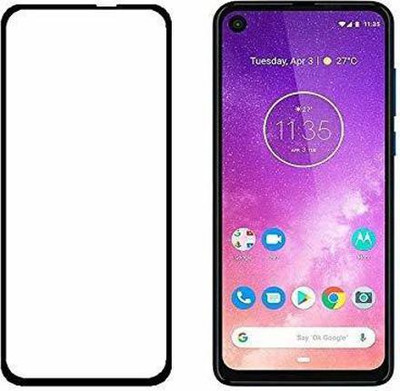GLOBALCASE Edge To Edge Tempered Glass for Motorola One Vision(Pack of 1)