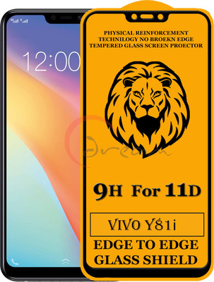 11D Edge To Edge Tempered Glass for Vivo Y81i (Anti-Fingerprint,Zero Bubble,9H Hardness)(Pack of 2)