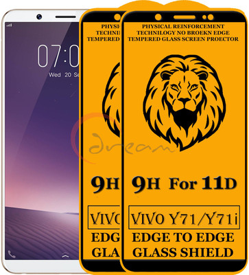 11D Edge To Edge Tempered Glass for Vivo Y71i (Anti-Fingerprint,Zero Bubble,9H Hardness)(Pack of 2)