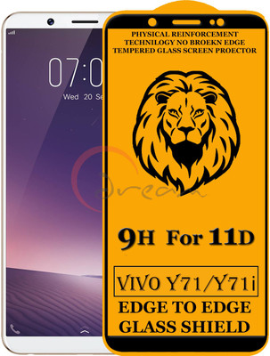 11D Edge To Edge Tempered Glass for Vivo Y71i (Anti-Fingerprint,Zero Bubble,9H Hardness)(Pack of 2)