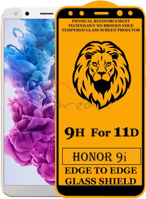 11D Edge To Edge Tempered Glass for Honor 9i (Anti-Fingerprint,Zero Bubble,9H Hardness)(Pack of 2)