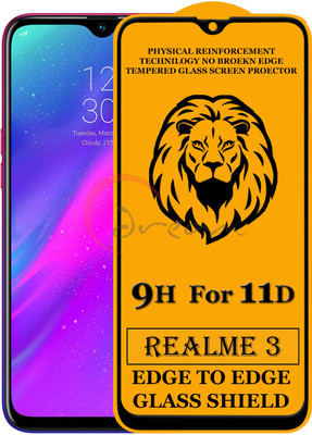 Dream Edge To Edge Tempered Glass for Realme 3 (Anti-Fingerprint,Zero Bubble,9H Hardness)(Pack of 1)