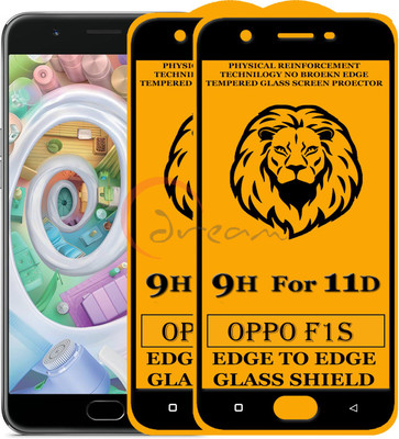 SoftTech Edge To Edge Tempered Glass for Oppo F1s (Anti-Fingerprint,Zero Bubble,9H Hardness)(Pack of 2)