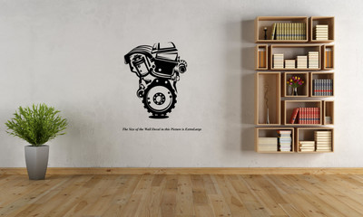 PEACOCKRIDE 60 cm Internal Combustion Engine I IC Engine I Automobile Wall Decal Self Adhesive Sticker(Pack of 1)