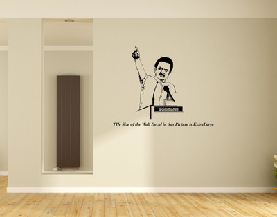 PEACOCKRIDE 60 cm MK Stalin I DMK I Wall Decal Self Adhesive Sticker(Pack of 1)