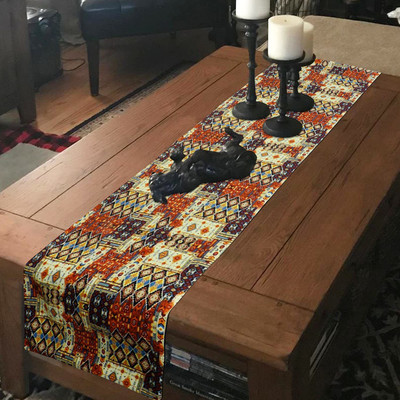 HOKiPO Multicolor 150 cm Table Runner(Polyester, Cotton)