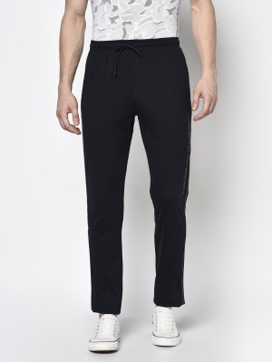 Octave Solid Men Dark Blue Track Pants