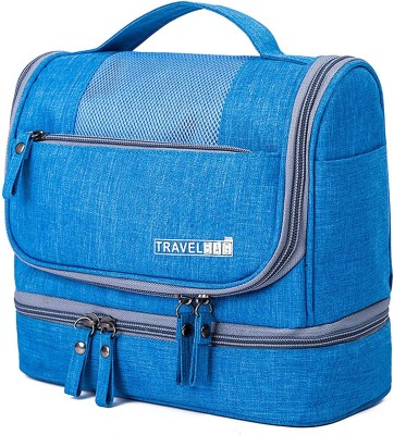 SEAGULL Toiletry Bag Hanging Travel Toiletry Organizer Kit with Hook and Handle Waterproof Cosmetic Bag Kit for Men and Women, (24 x 13 x 20 cm)(Blue)