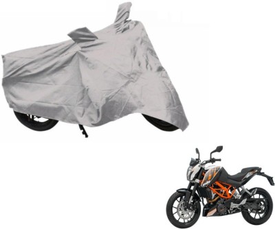 SMART BUYY Two Wheeler Cover for KTM(Duke 390, Silver)